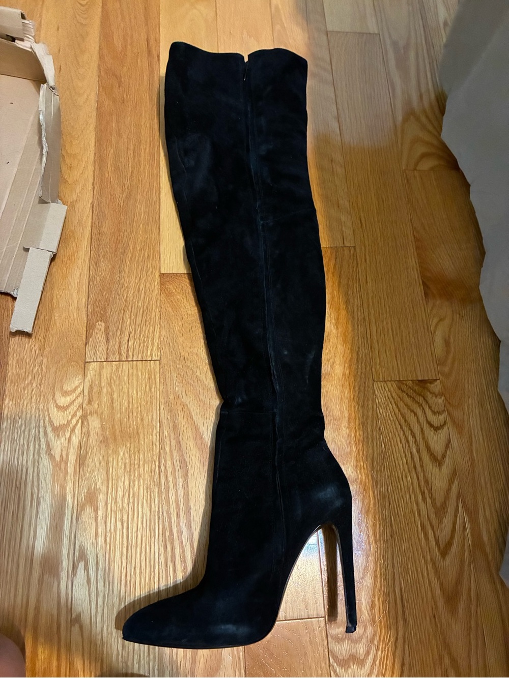 Zara Black Over-the-Knee Stiletto Boots